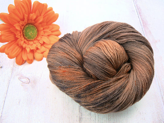 Bitter Chocolate Truffle, Merino Silk Cobweb Lace (50:50)