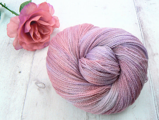 NEW COLOURWAY: Wine and Roses, Silky Merino Lace