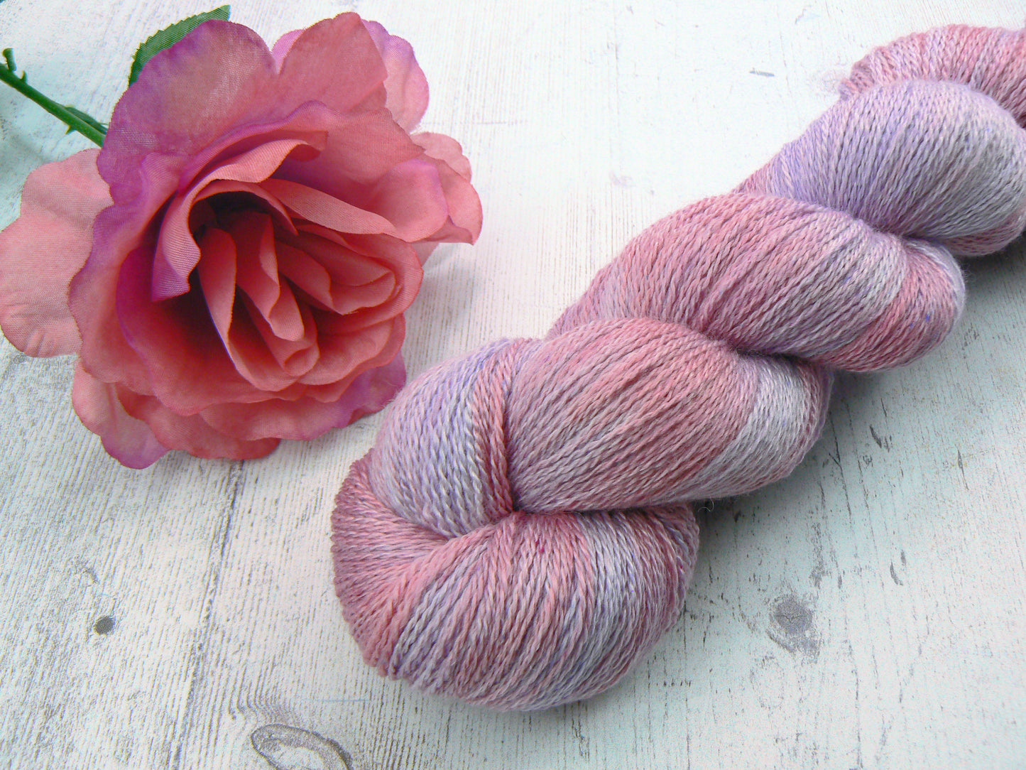 NEW COLOURWAY: Wine and Roses, Silky Merino Lace