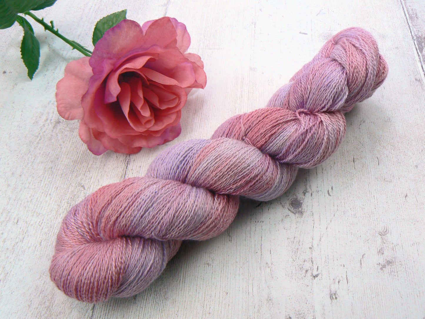 NEW COLOURWAY: Wine and Roses, Silky Merino Lace