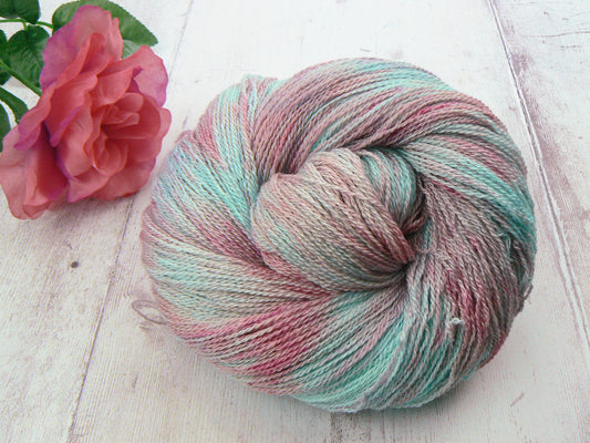 NEW COLOURWAY: Frosted Petals, Silky Merino Lace