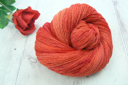 Red Poppies, Cashmere Fine 4-ply