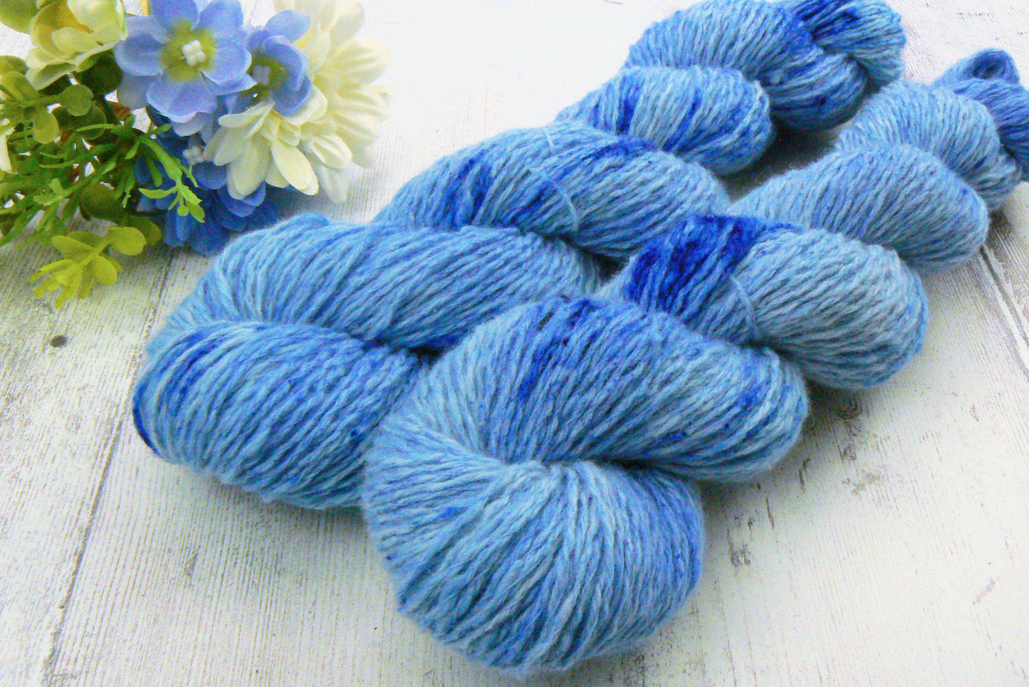 NEW COLOURWAY: Bouncing Bluebells, Cashmere 4-ply