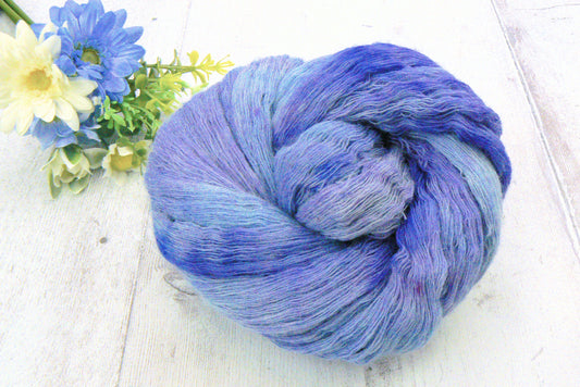 Blue Shimmer, Shetland Cobweb Lace