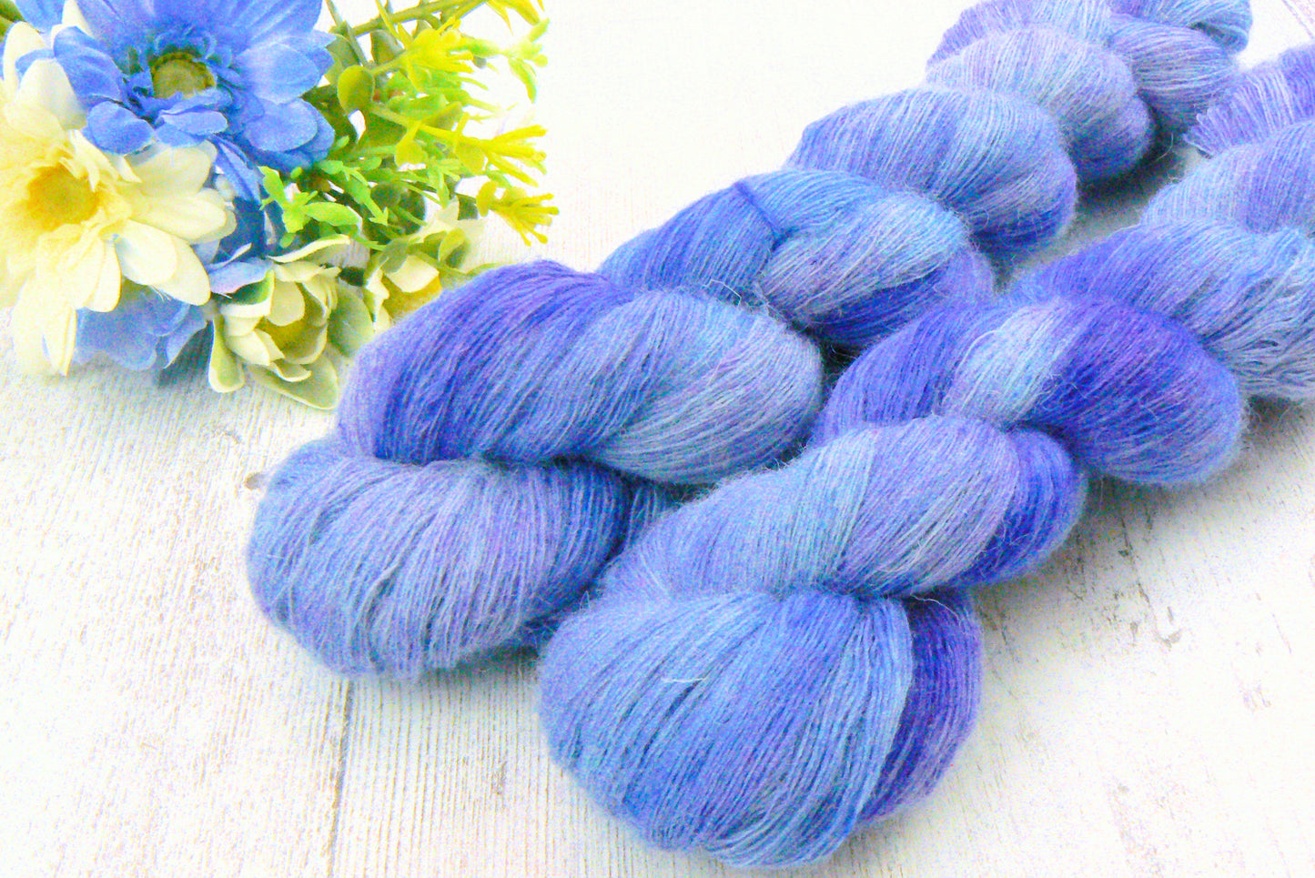 Blue Shimmer, Shetland Cobweb Lace