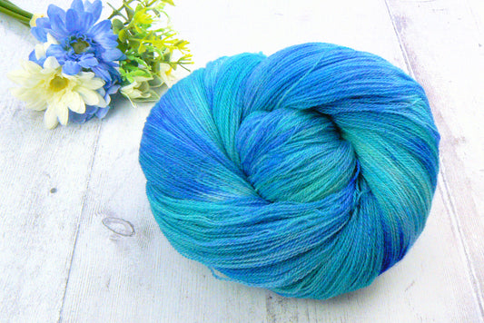 Pale Kingfisher, Merino Fine Lace
