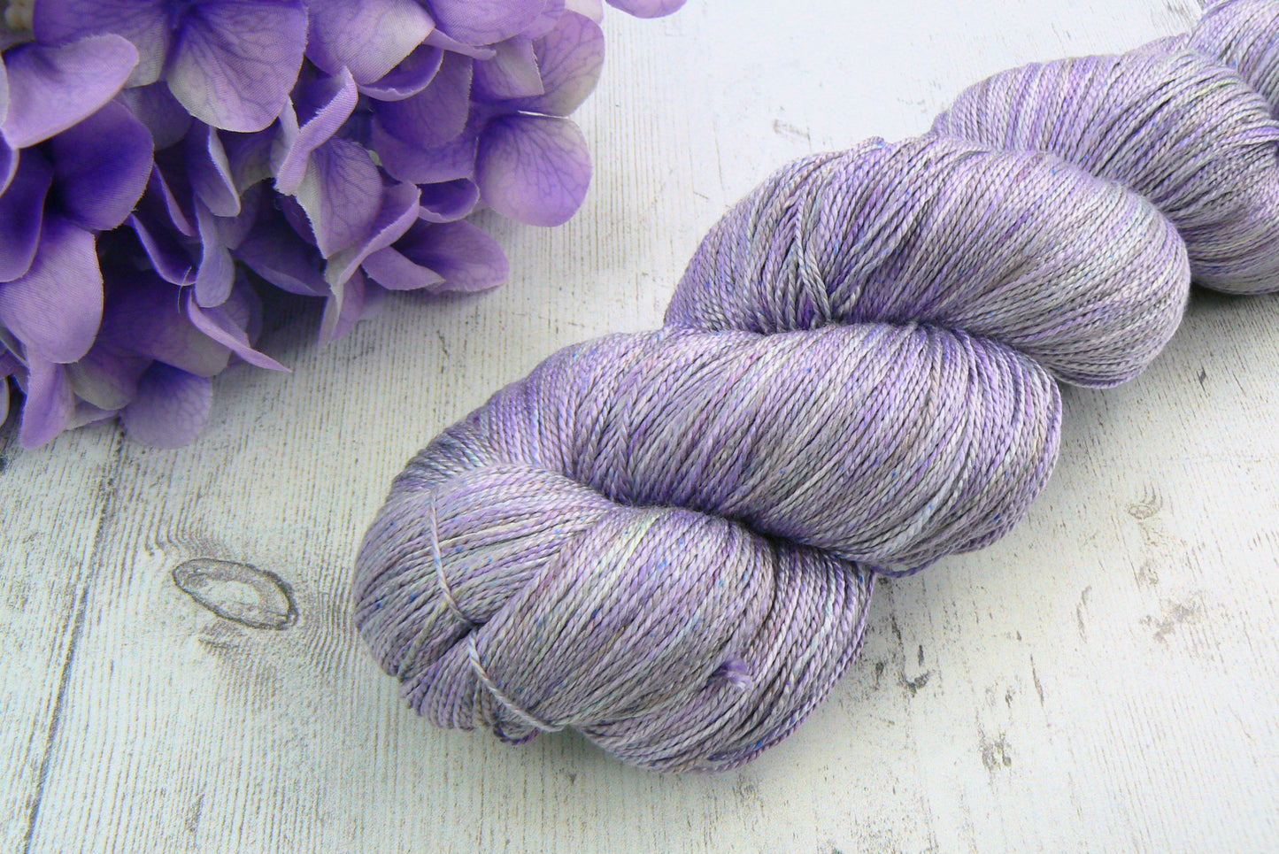 NEW COLOURWAY: Weeping Wisteria, Spun Silk Lace