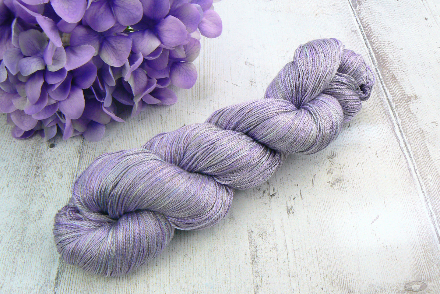 NEW COLOURWAY: Weeping Wisteria, Spun Silk Lace