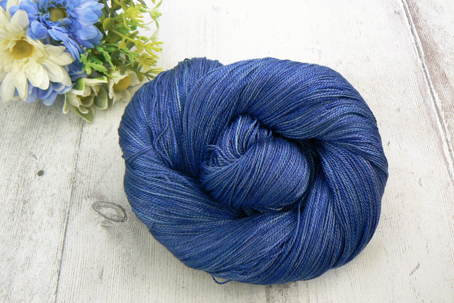 NEW COLOURWAY: Deep Blue Sea, Spun Silk Lace