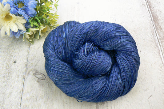NEW COLOURWAY: Deep Blue Sea, Spun Silk Lace
