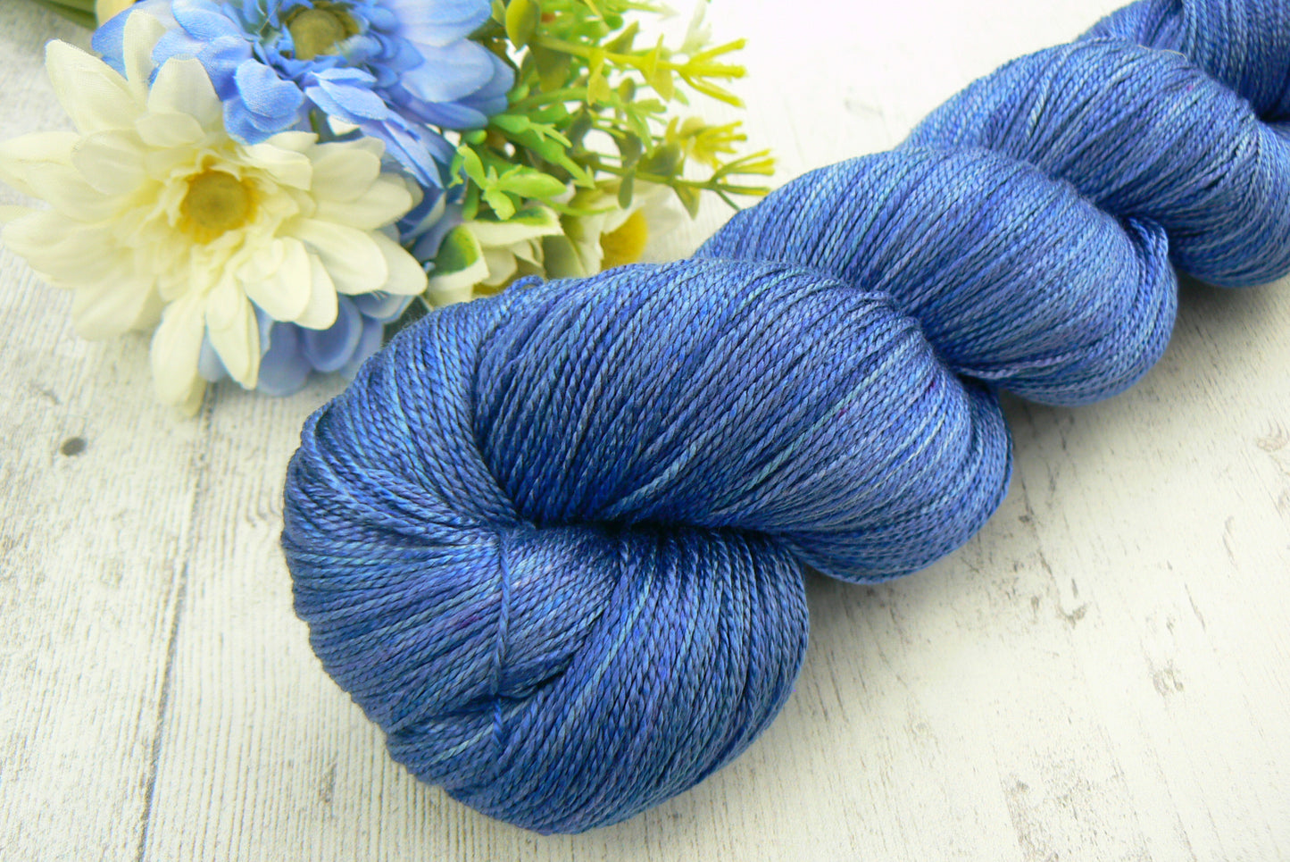 NEW COLOURWAY: Deep Blue Sea, Spun Silk Lace