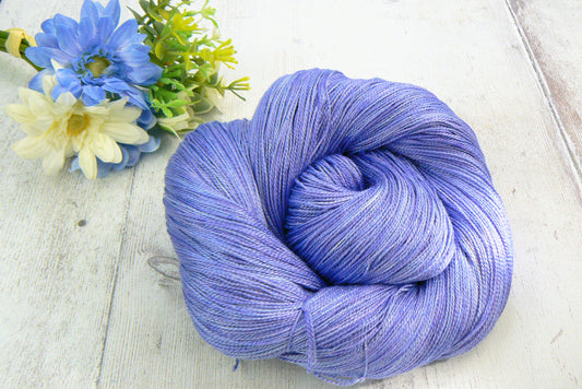 NEW COLOURWAY: Perfectly Periwinkle, Spun Silk Lace