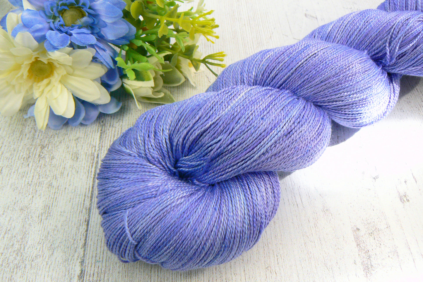 NEW COLOURWAY: Perfectly Periwinkle, Spun Silk Lace