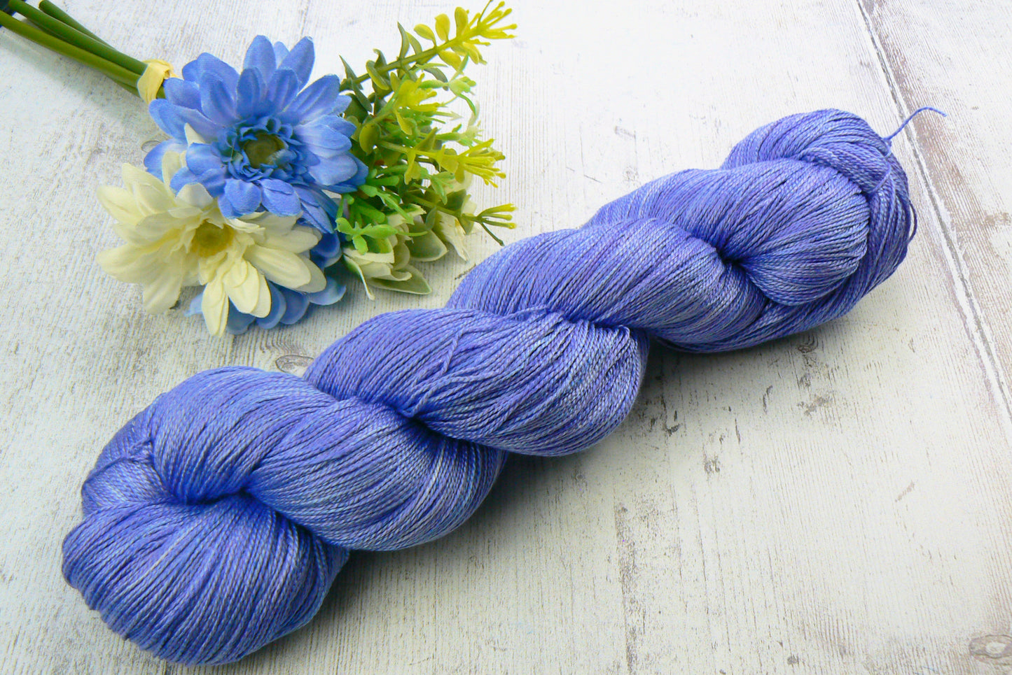 NEW COLOURWAY: Perfectly Periwinkle, Spun Silk Lace