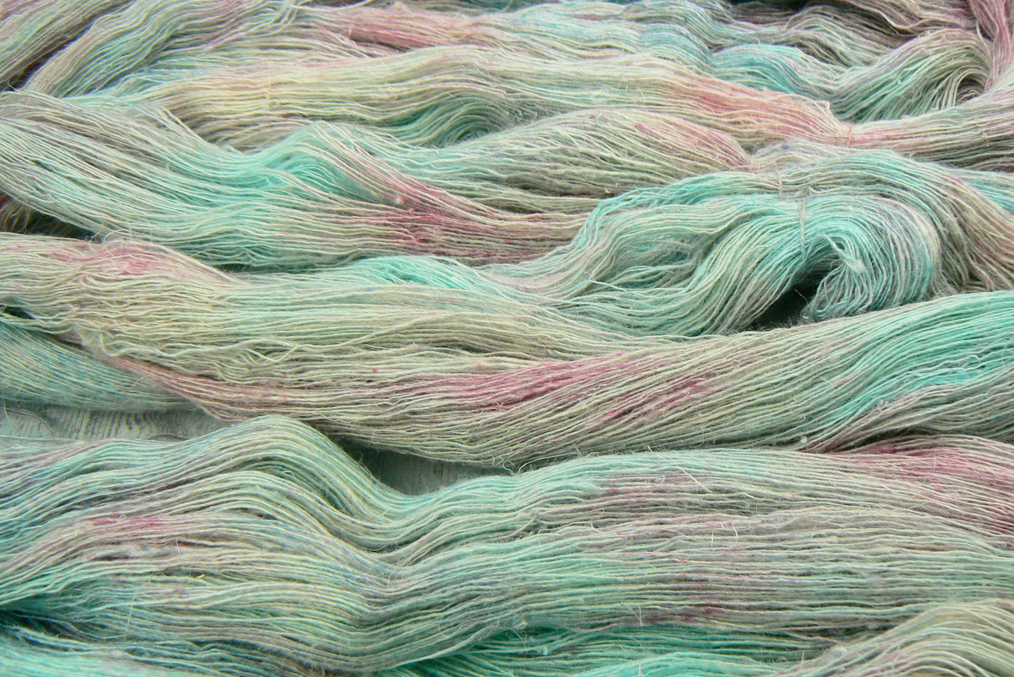 Frosted Petals, Linen Viscose Silk Cobweb Lace