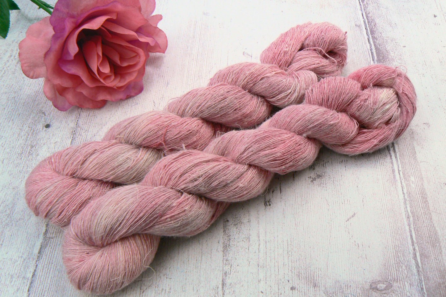 Winter Dawn, Linen Viscose Silk Cobweb Lace