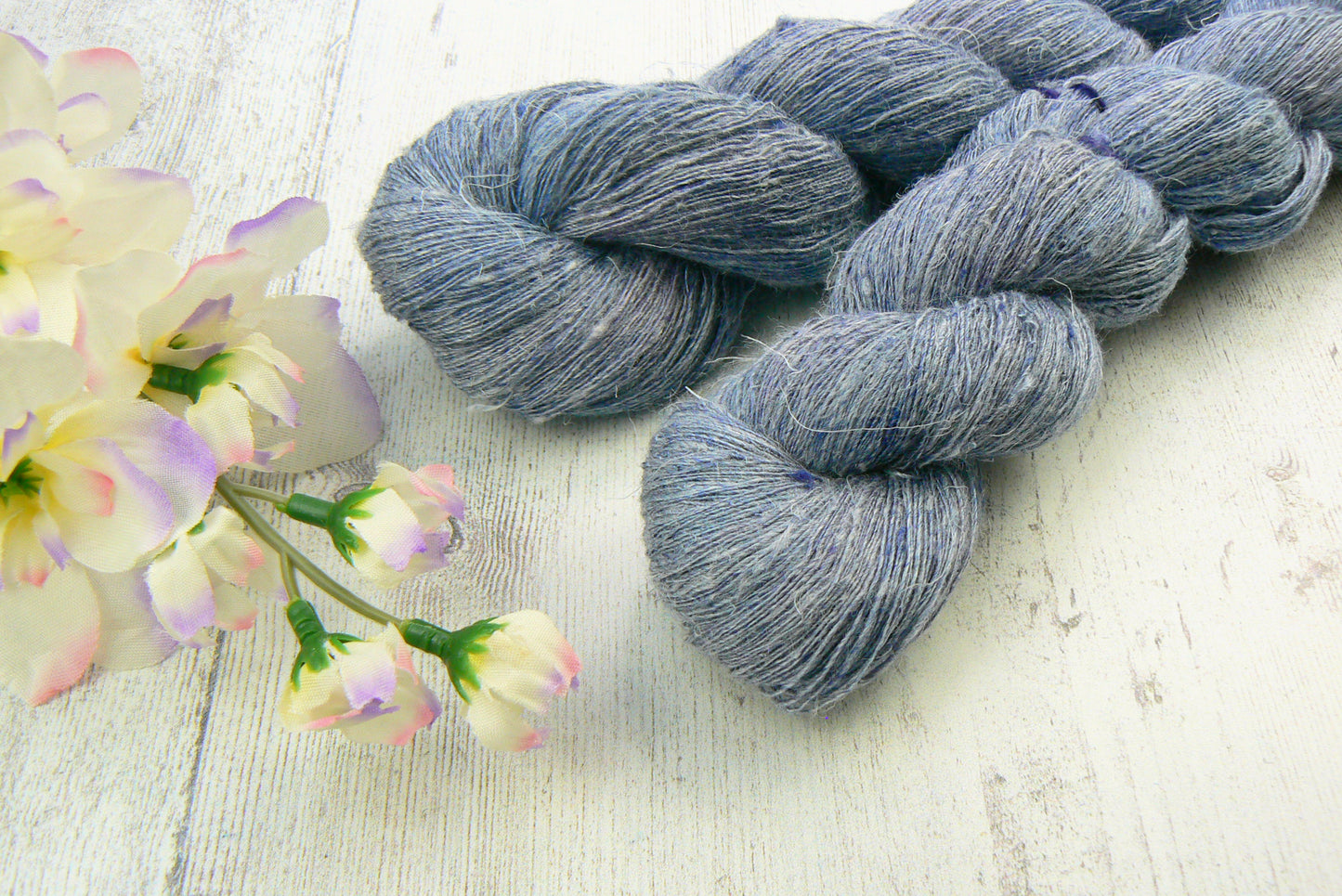 Mysteries of the Ocean, Linen Viscose Silk Cobweb Lace