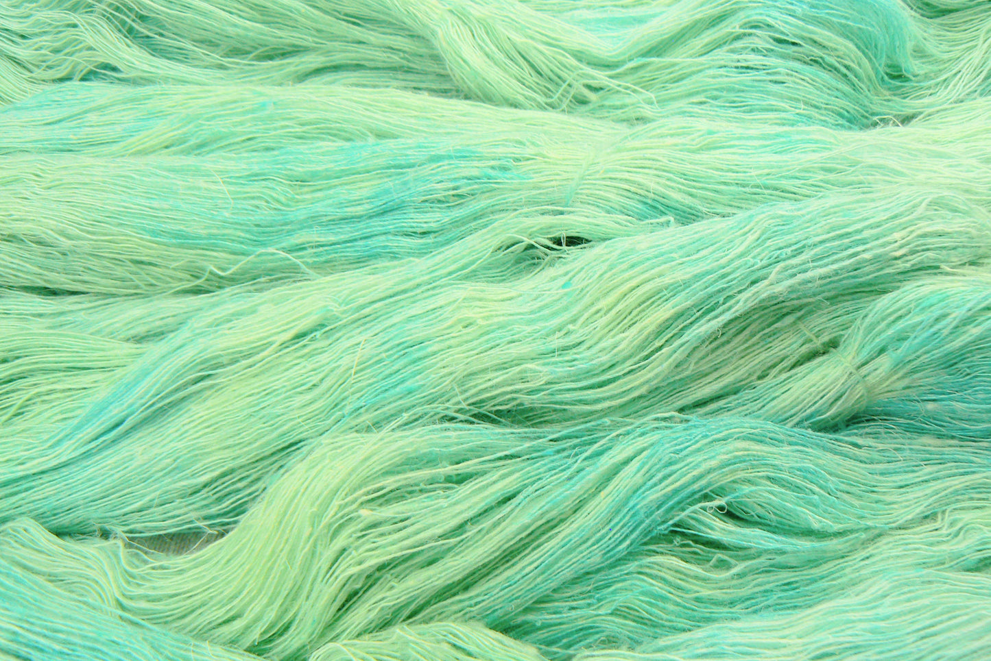 Pale Aqua, Linen Viscose Silk Cobweb Lace