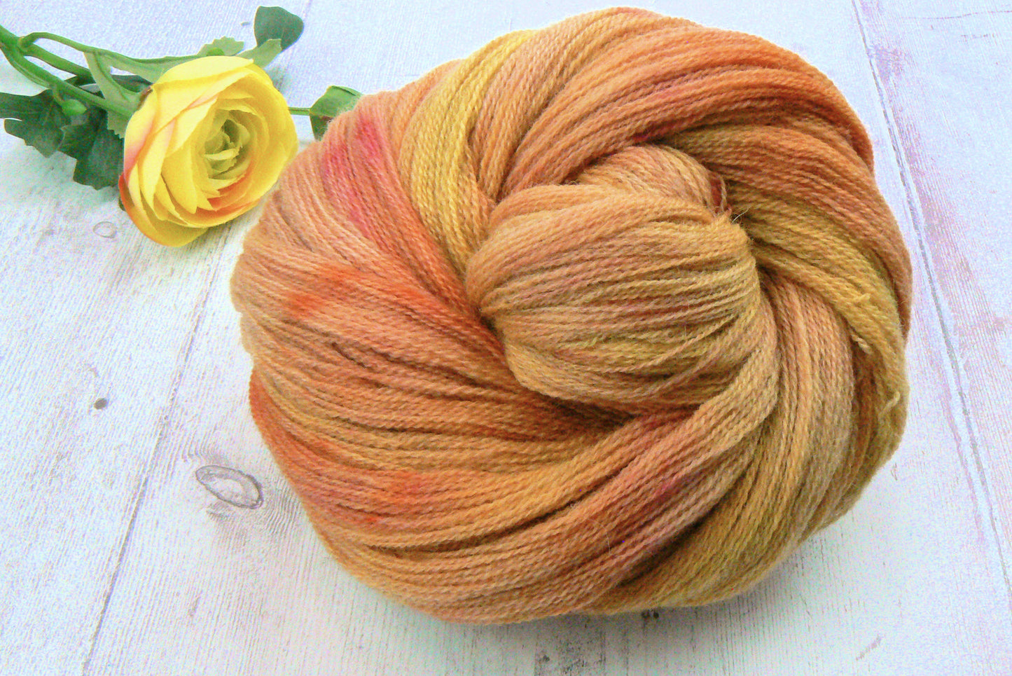 Autumn Gold, Falklands Cormo Wool Lace