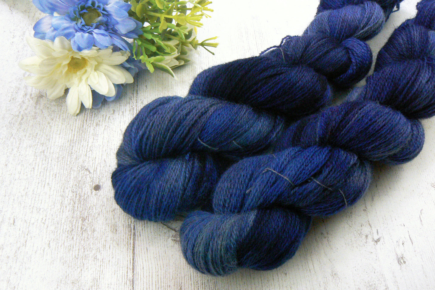 Deep Blue Sea, Falklands Cormo Wool Lace