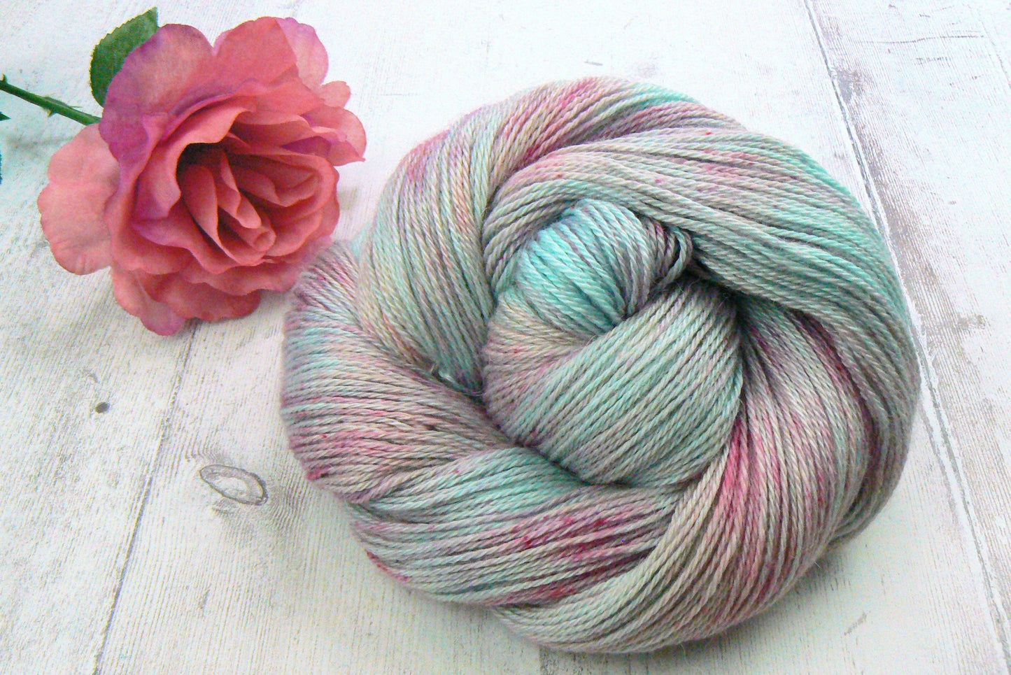Frosted Petals, Baby Alpaca Silk 4-ply