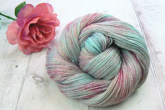 Frosted Petals, Baby Alpaca Silk 4-ply