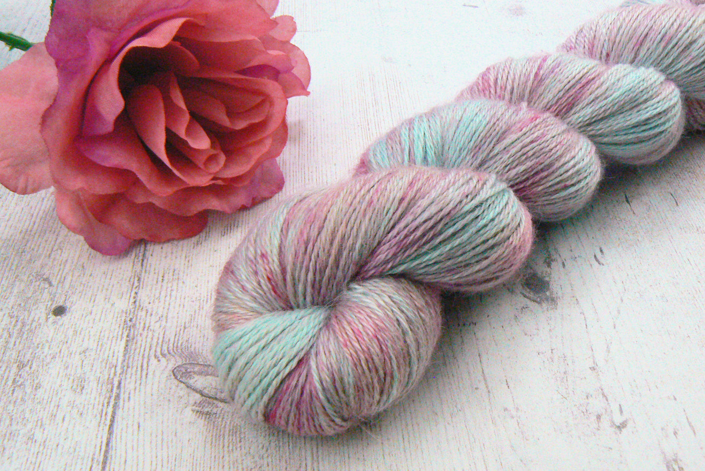 Frosted Petals, Baby Alpaca Silk 4-ply