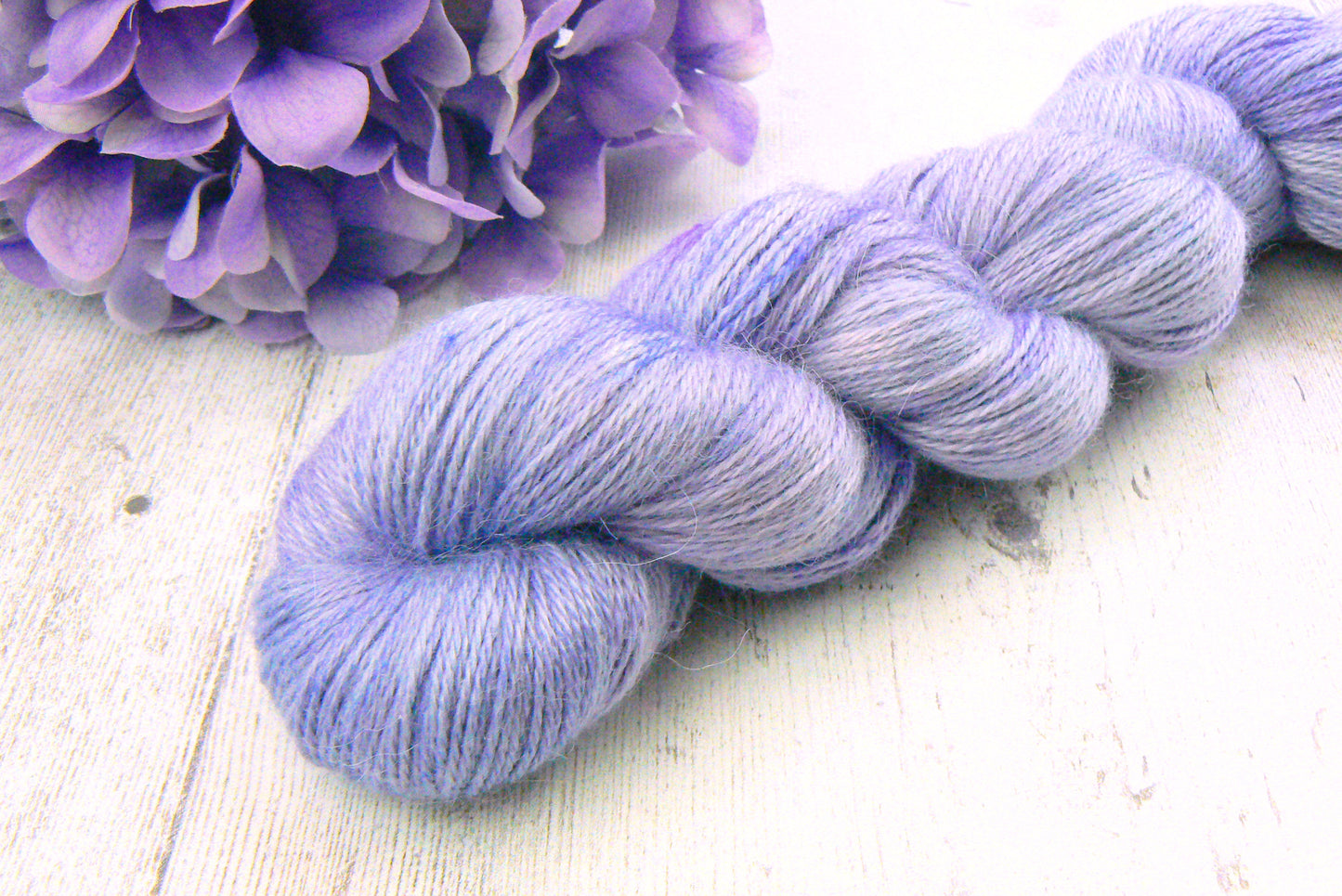 NEW COLOURWAY: Perfectly Periwinkle, Baby Alpaca Silk 4-ply
