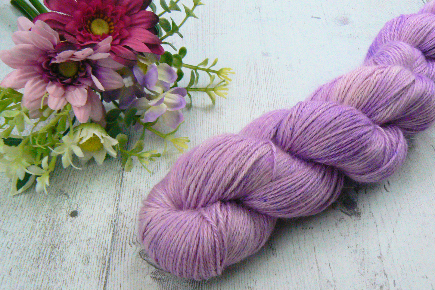NEW COLOURWAY: Peony in the Pink, Baby Alpaca Silk 4-ply