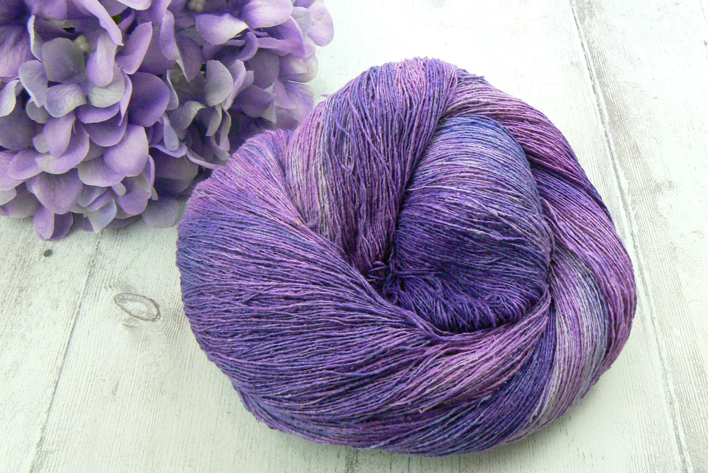 Deep Purple Dahlia, Rough Silk Lace