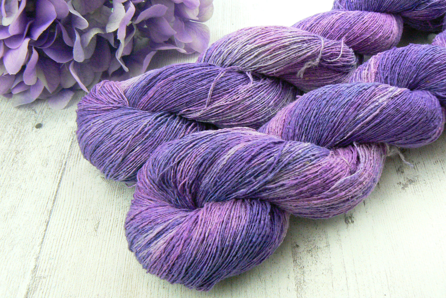 Deep Purple Dahlia, Rough Silk Lace
