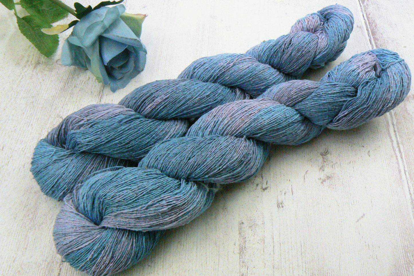 Bluebells at Twilight, Rough Silk Lace