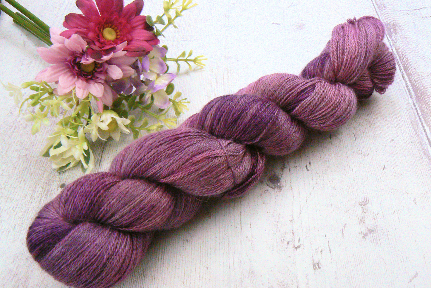 Morticia's Rose Garden, Baby Alpaca Silk Cashmere Lace