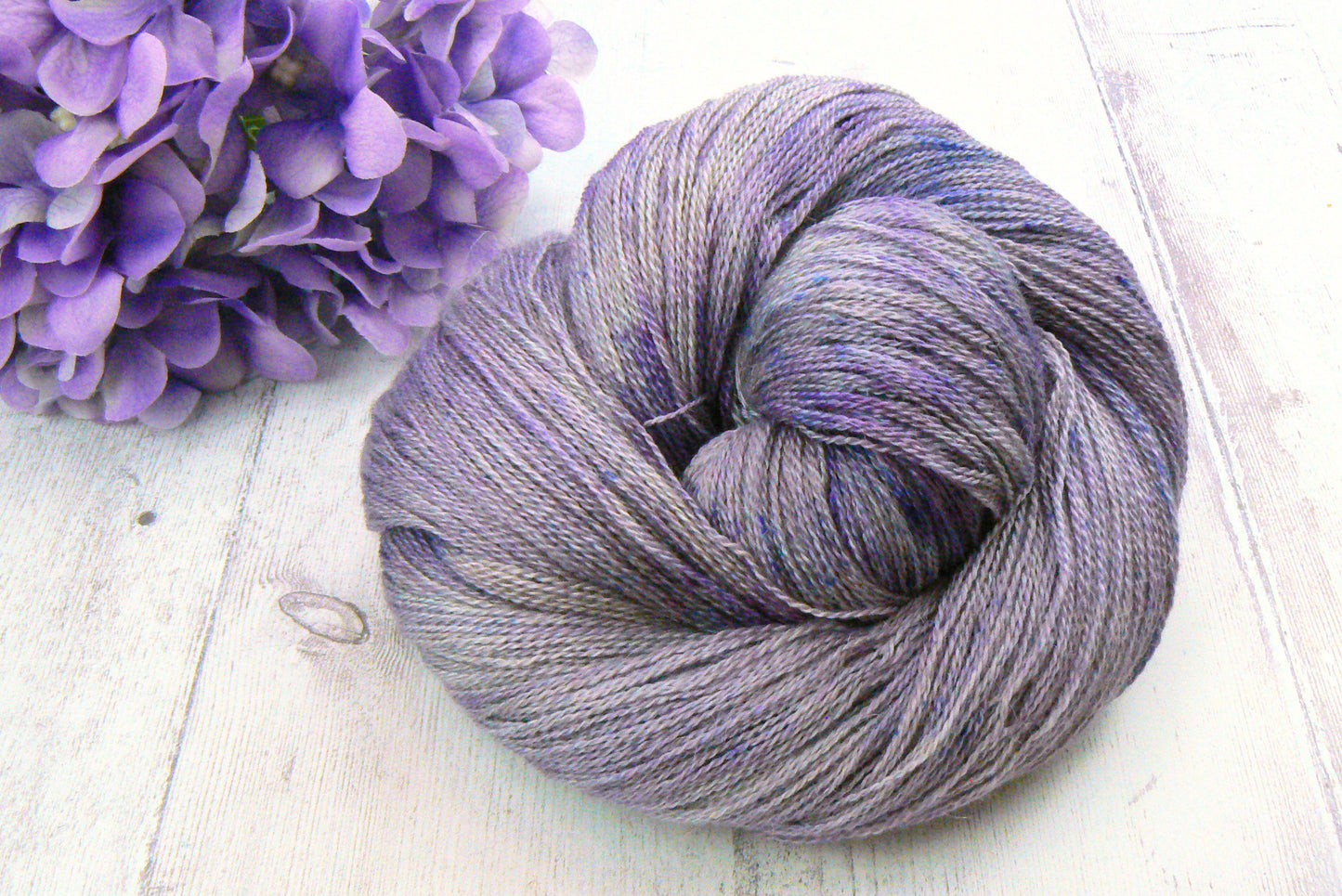 NEW COLOURWAY: Weeping Wisteria, Baby Alpaca Silk Cashmere Lace