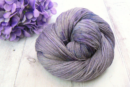 NEW COLOURWAY: Weeping Wisteria, Baby Alpaca Silk Cashmere Lace