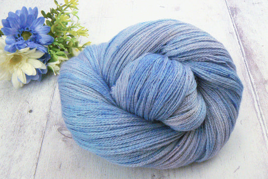 Pale Lavender Sky, Baby Alpaca Silk Cashmere Lace