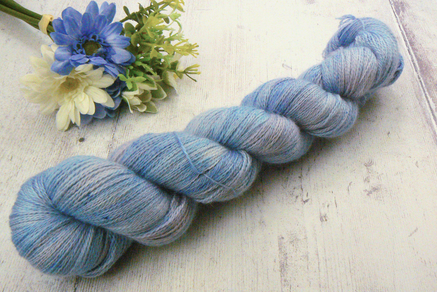 Pale Lavender Sky, Baby Alpaca Silk Cashmere Lace