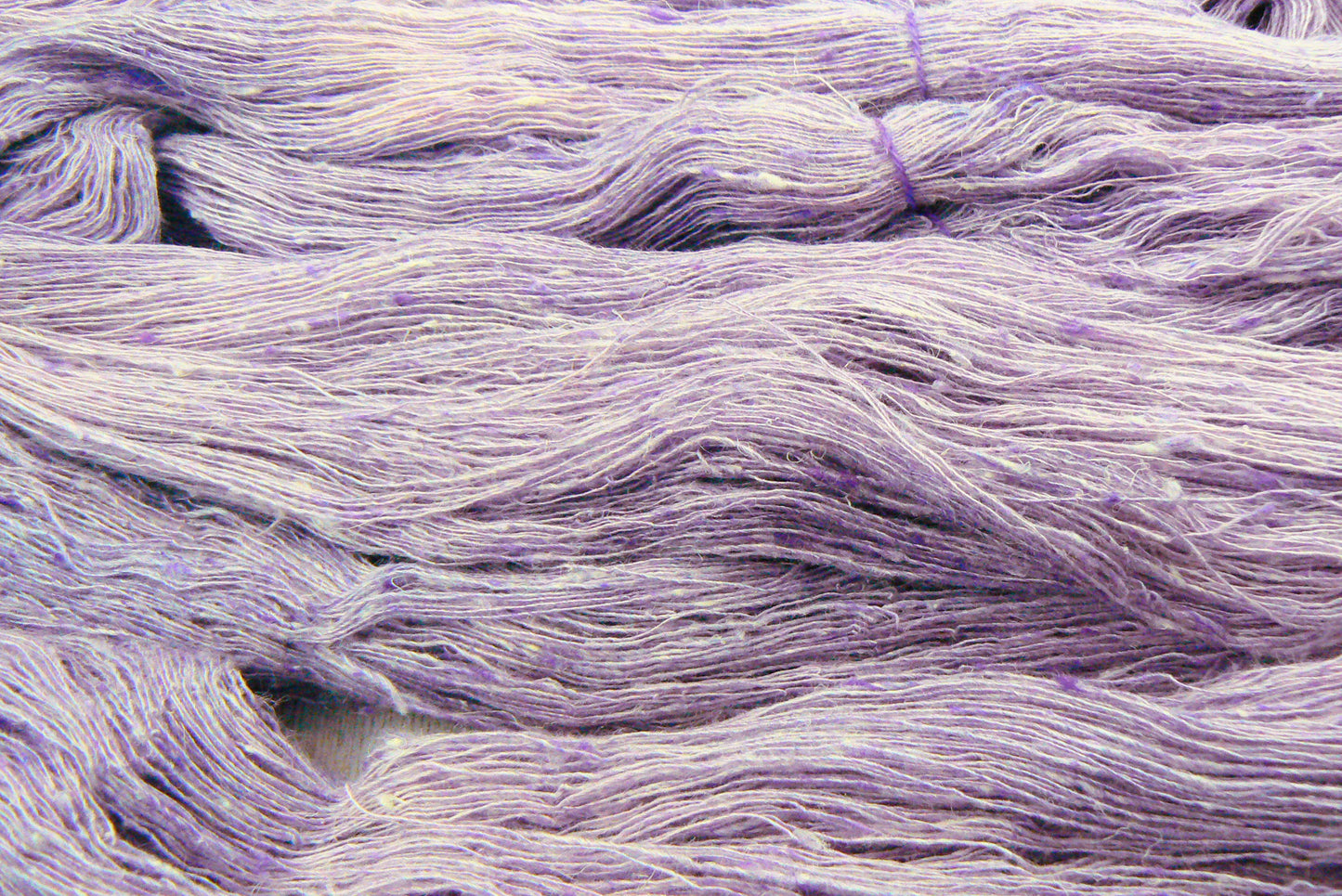 Violets with Verve, Linen Viscose Silk Cobweb Lace