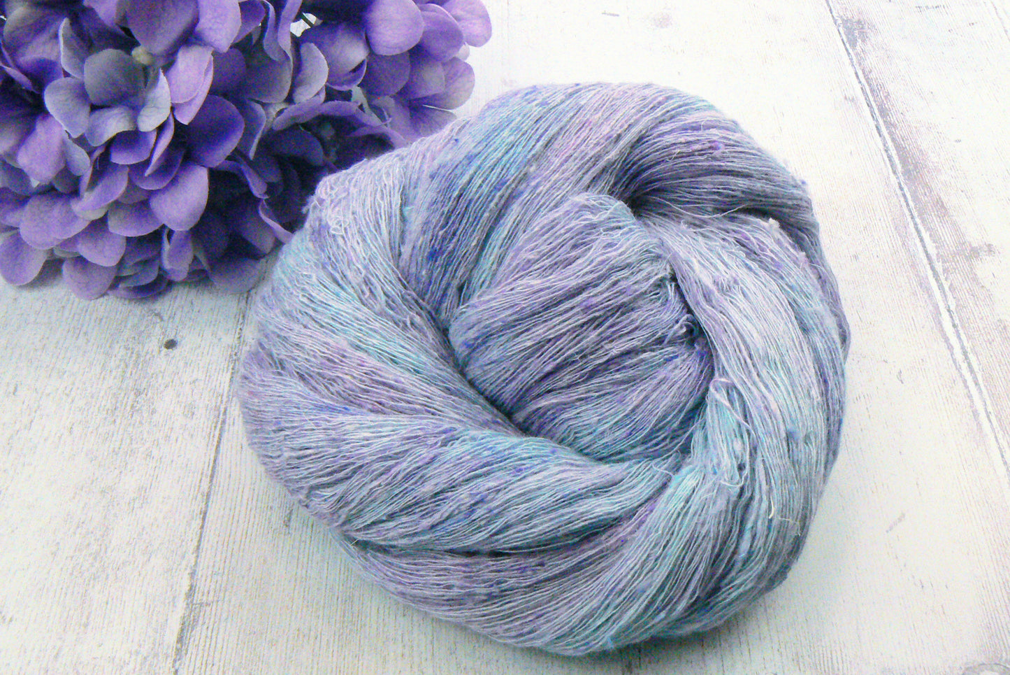 Summer Garden, Linen Viscose Silk Cobweb Lace