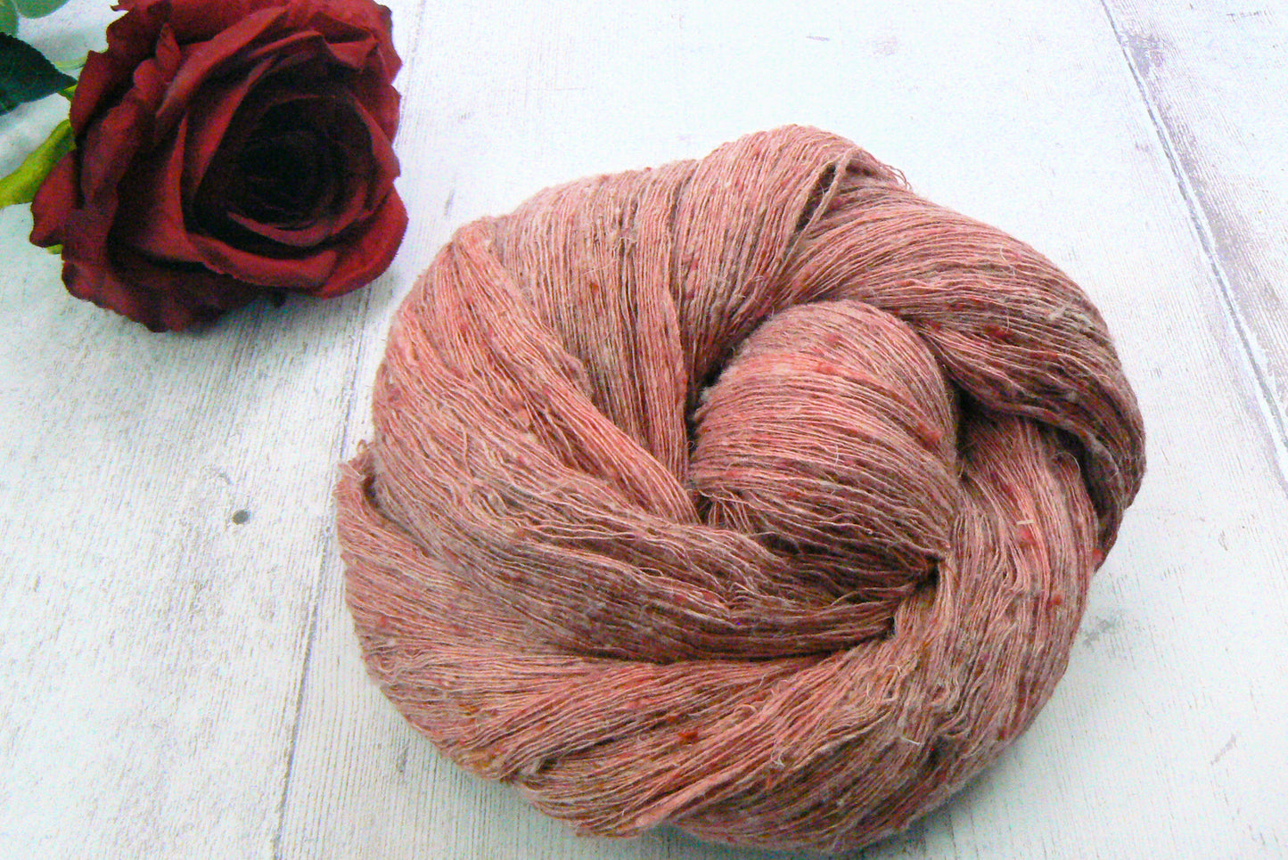 Maple Maelstrom, Linen Viscose Silk Cobweb Lace