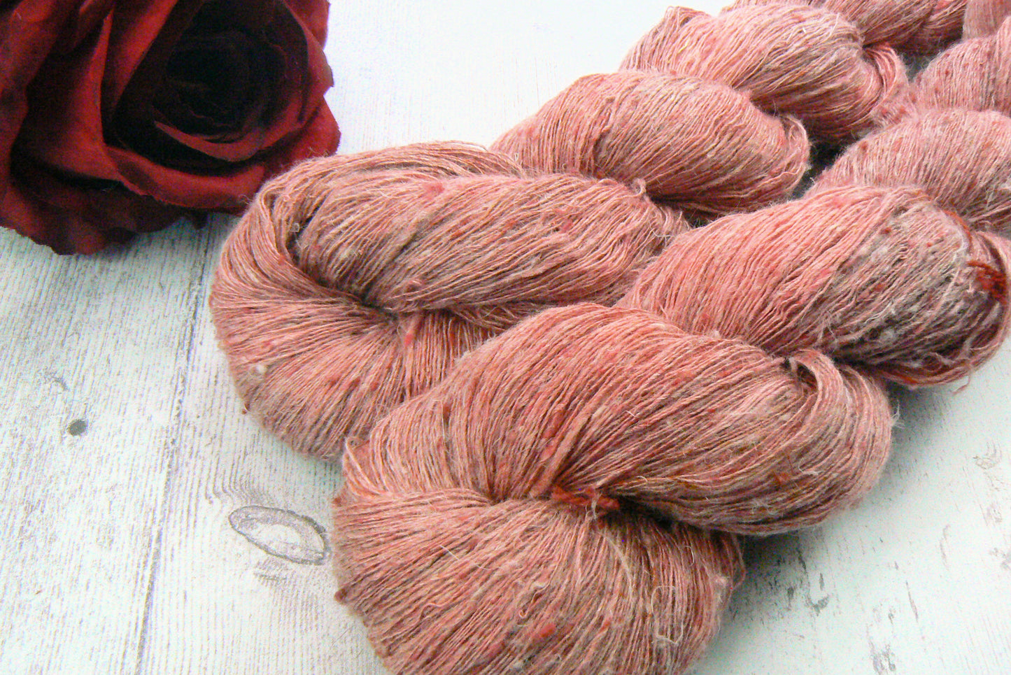 Maple Maelstrom, Linen Viscose Silk Cobweb Lace