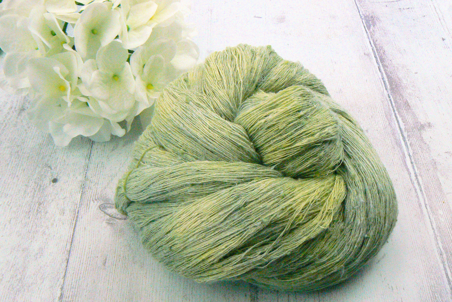 Mystic Forest, Linen Viscose Silk Cobweb Lace