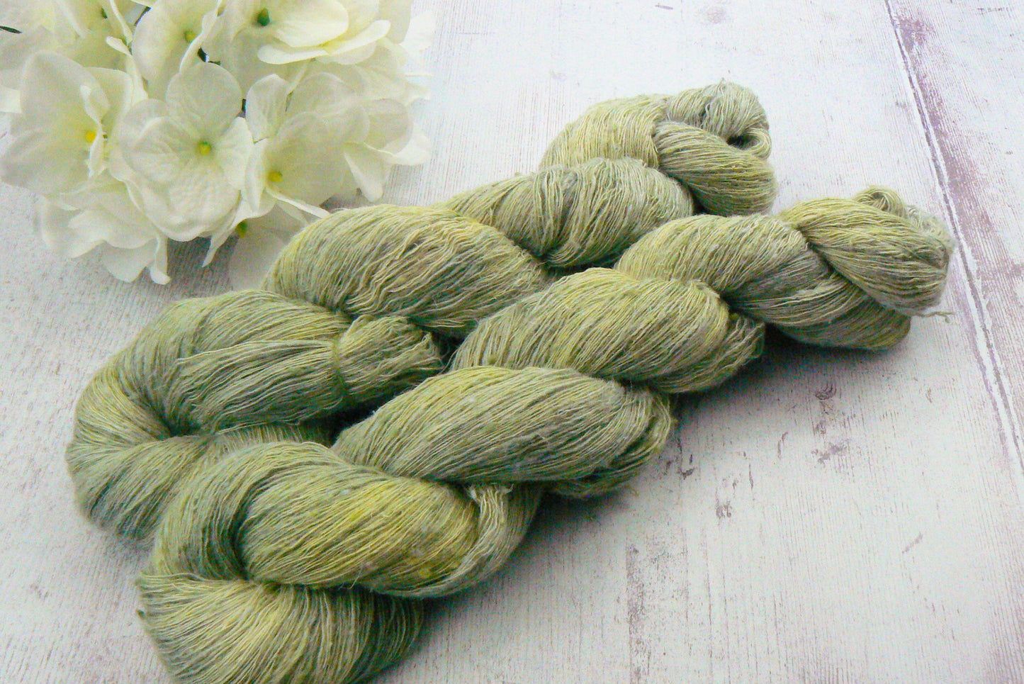 Mystic Forest, Linen Viscose Silk Cobweb Lace