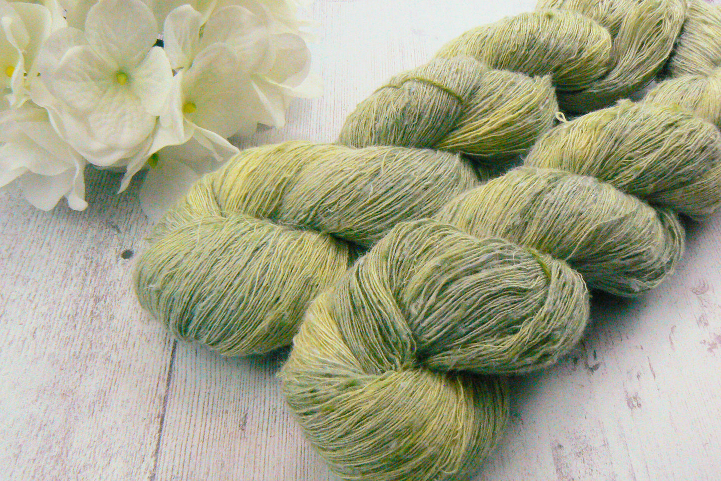 Mystic Forest, Linen Viscose Silk Cobweb Lace