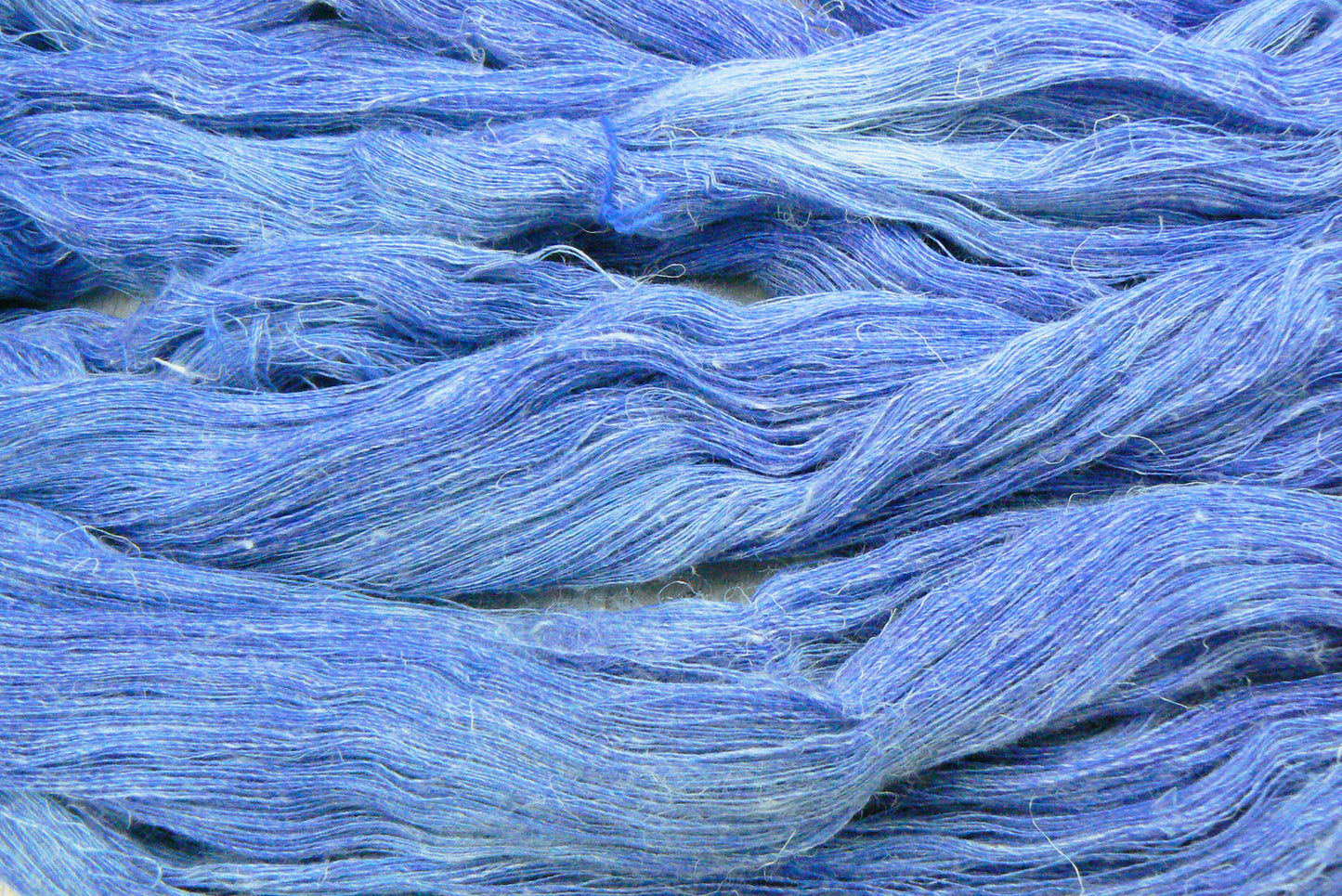 Sapphire Blues, Silk Linen Cobweb Lace