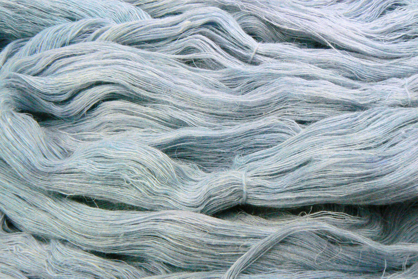 Icy Seas, Silk Linen Cobweb Lace