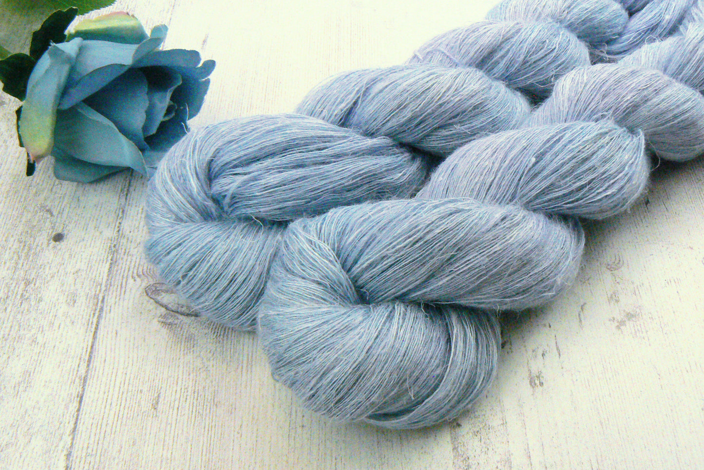 Icy Seas, Silk Linen Cobweb Lace