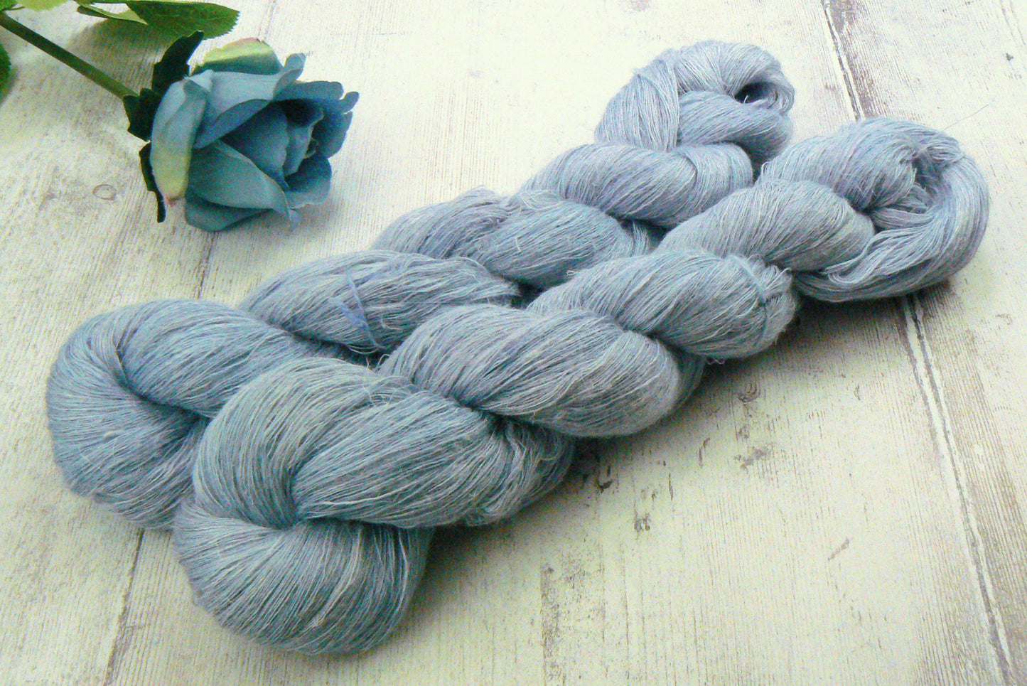 Icy Seas, Silk Linen Cobweb Lace