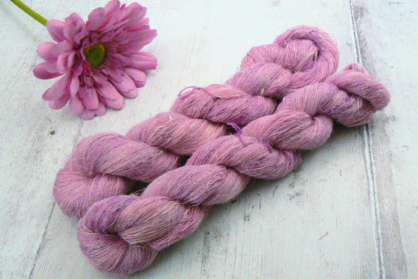 Peony in the Pink, Silk Linen Cobweb Lace