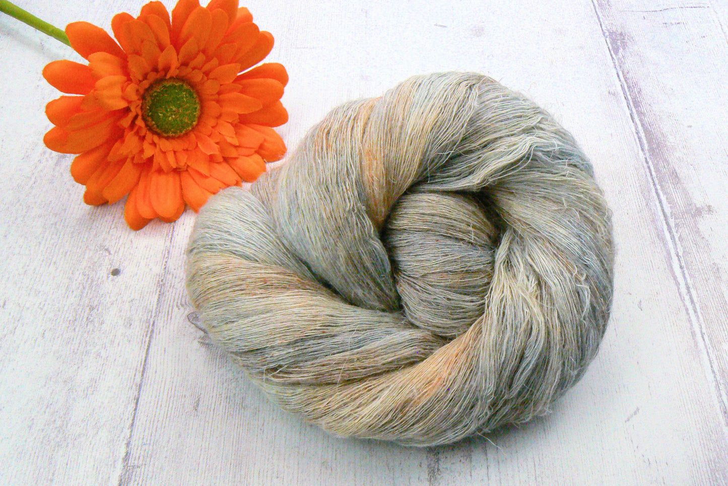 Norfolk Flint, Silk Linen Cobweb Lace
